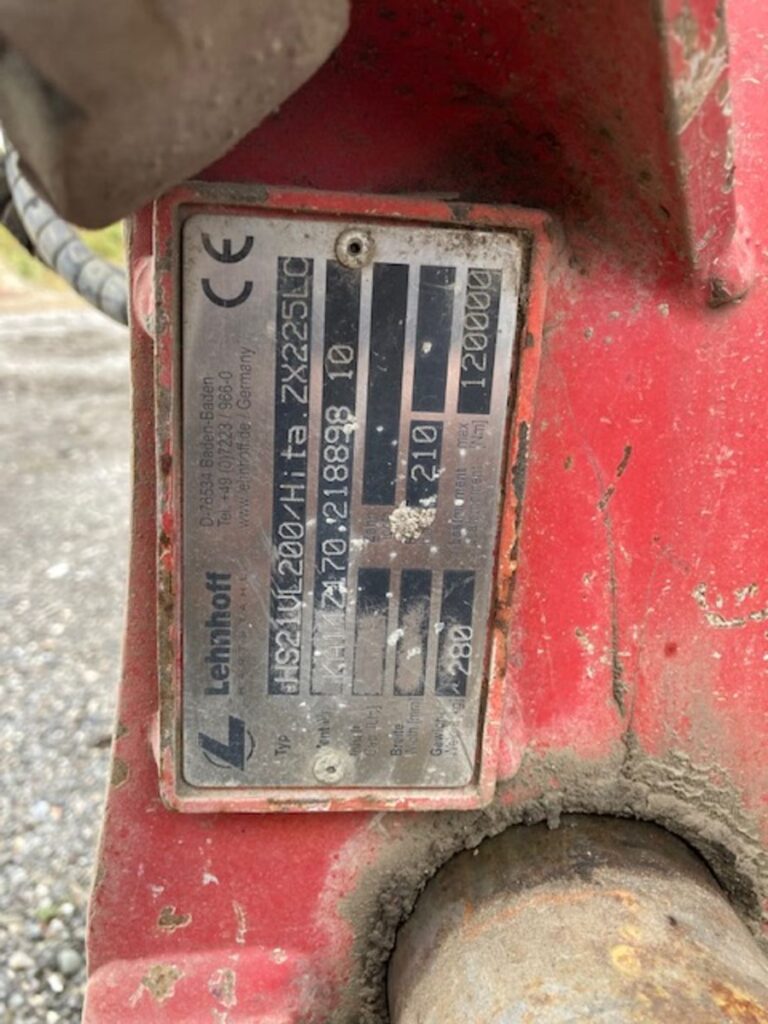 Lehnhoff Kinnitus ZX225 Küljest